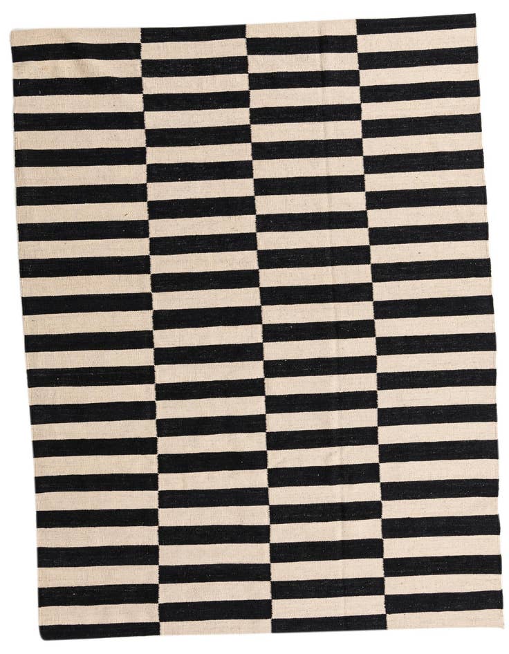 Detail image of 5' 8 x 7' 9 Hand Woven Kilim Modern Wool Rug