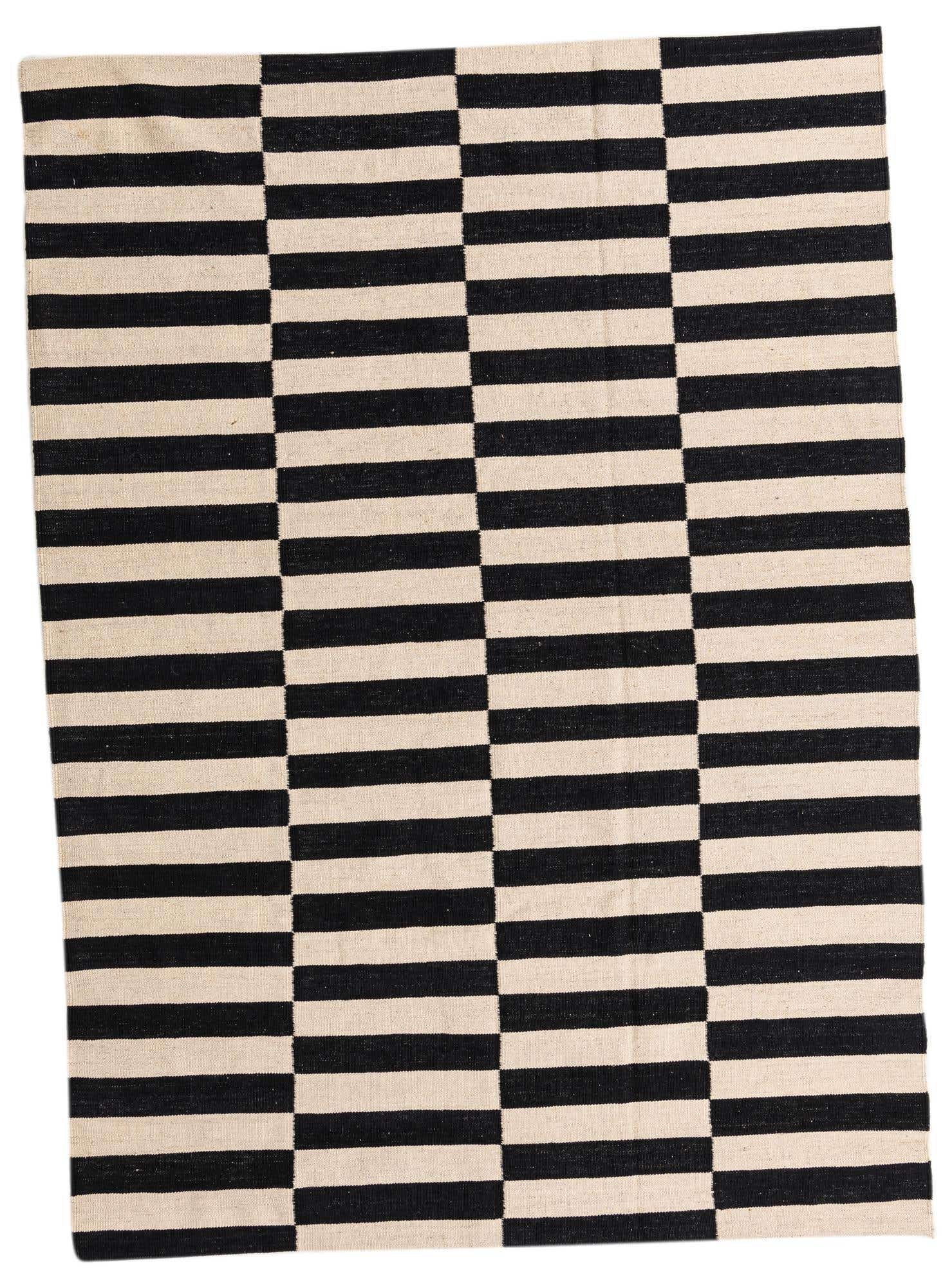 5' 8 x 7' 9 Hand Woven Kilim Modern Wool Rug