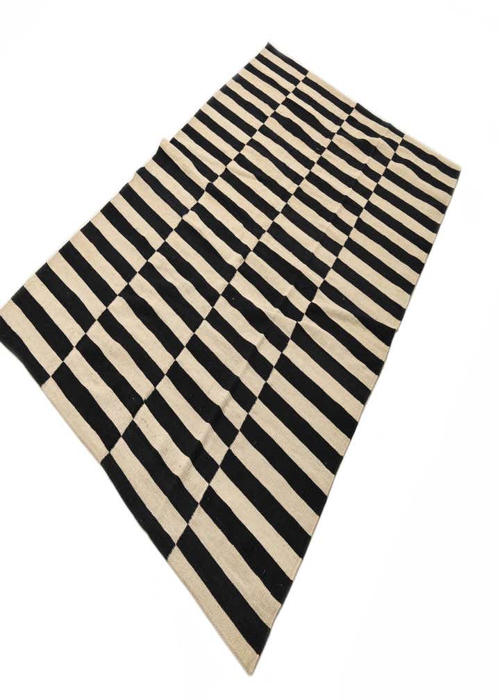 5' 5 x 7' 10 Hand Woven Kilim Modern Wool Rug