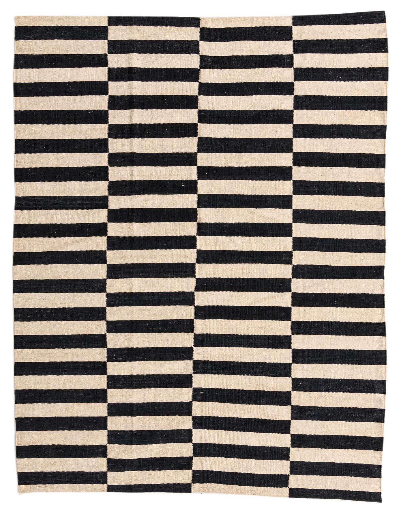 5' 5 x 7' 10 Hand Woven Kilim Modern Wool Rug