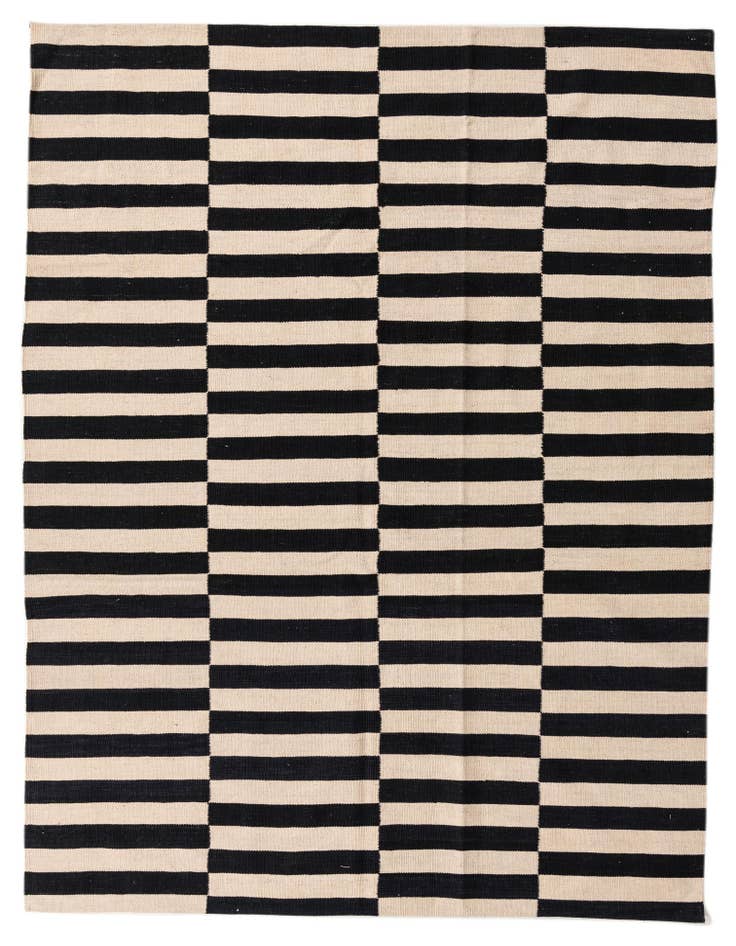 Detail image of 5' 9 x 7' 9 Hand Woven Kilim Modern Wool Rug