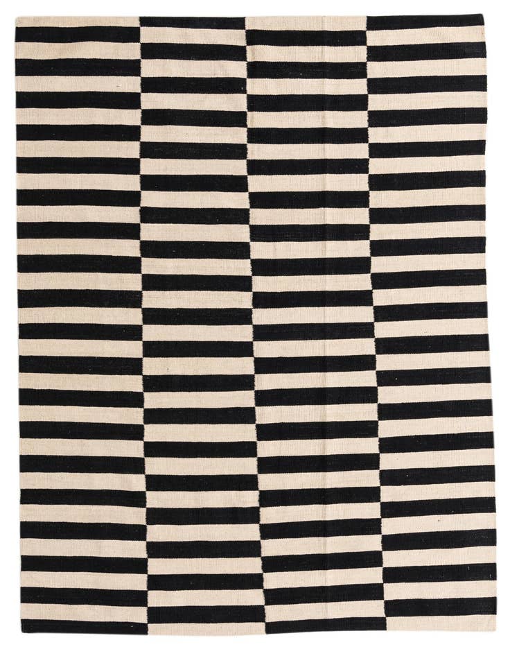 Detail image of 5' 8 x 7' 11 Hand Woven Kilim Modern Wool Rug