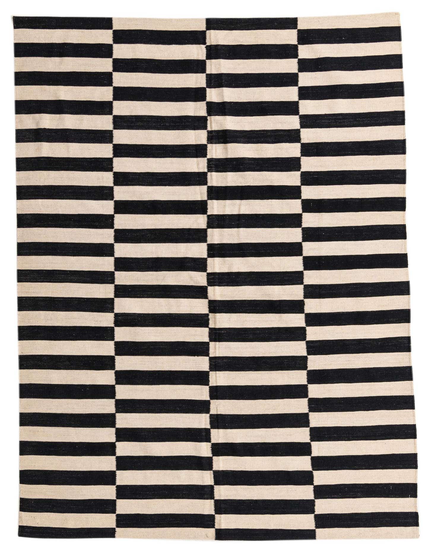 5' 7 x 7' 10 Hand Woven Kilim Modern Wool Rug