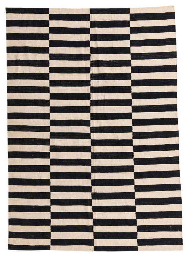 5' 7 x 7' 10 Hand Woven Kilim Modern Wool Rug