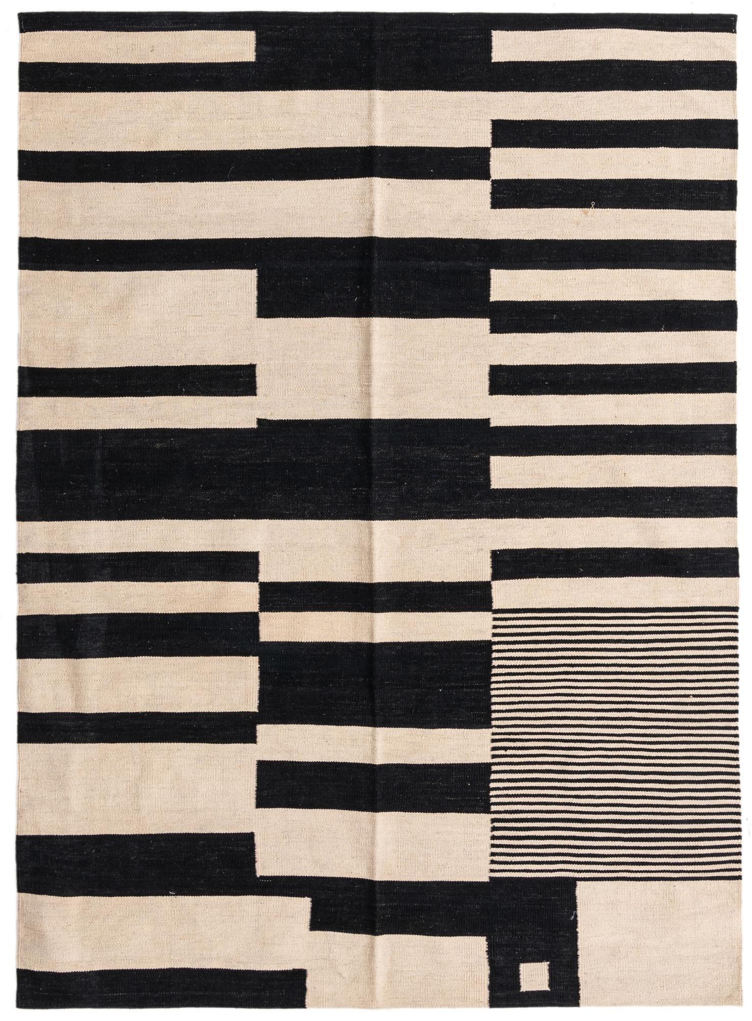 5' 8 x 7' 9 Hand Woven Kilim Modern Wool Rug