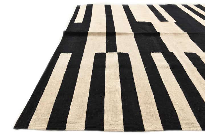 5' 8 x 7' 9 Hand Woven Kilim Modern Wool Rug