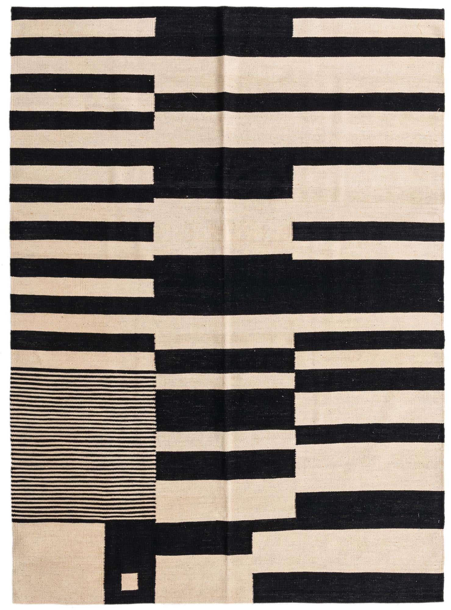 5' 8 x 7' 9 Hand Woven Kilim Modern Wool Rug