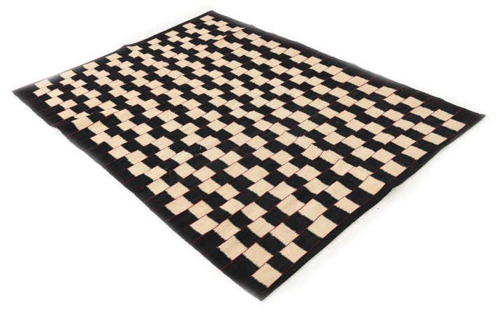 4' 3 x 5' 10 Hand Woven Kilim Modern Wool Rug