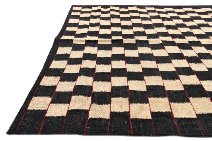 4' 3 x 5' 10 Hand Woven Kilim Modern Wool Rug