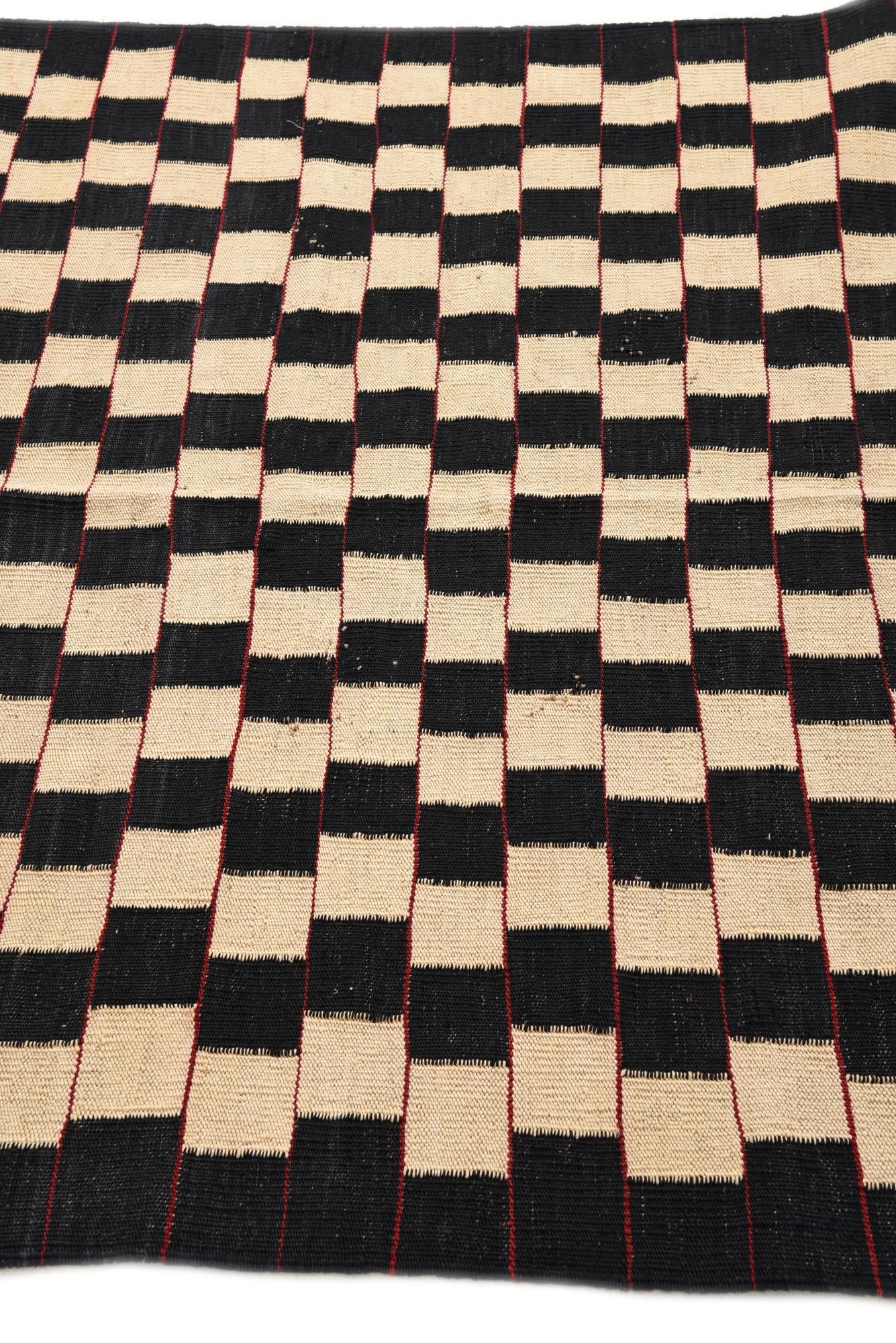 4' 3 x 5' 10 Hand Woven Kilim Modern Wool Rug
