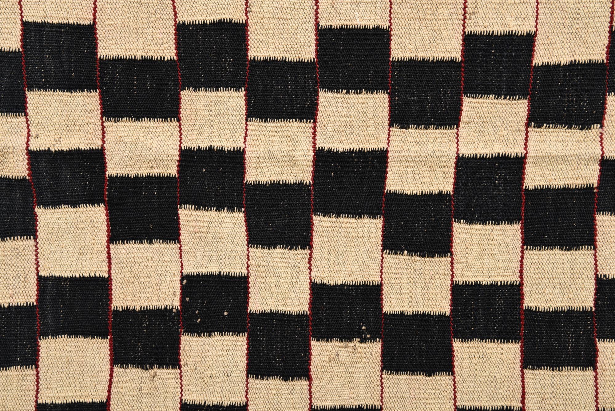 4' 3 x 5' 10 Hand Woven Kilim Modern Wool Rug