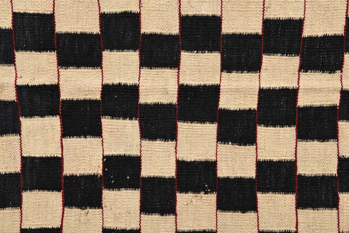 4' 3 x 5' 10 Hand Woven Kilim Modern Wool Rug