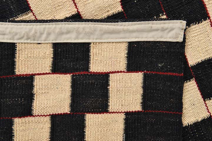 4' 3 x 5' 10 Hand Woven Kilim Modern Wool Rug