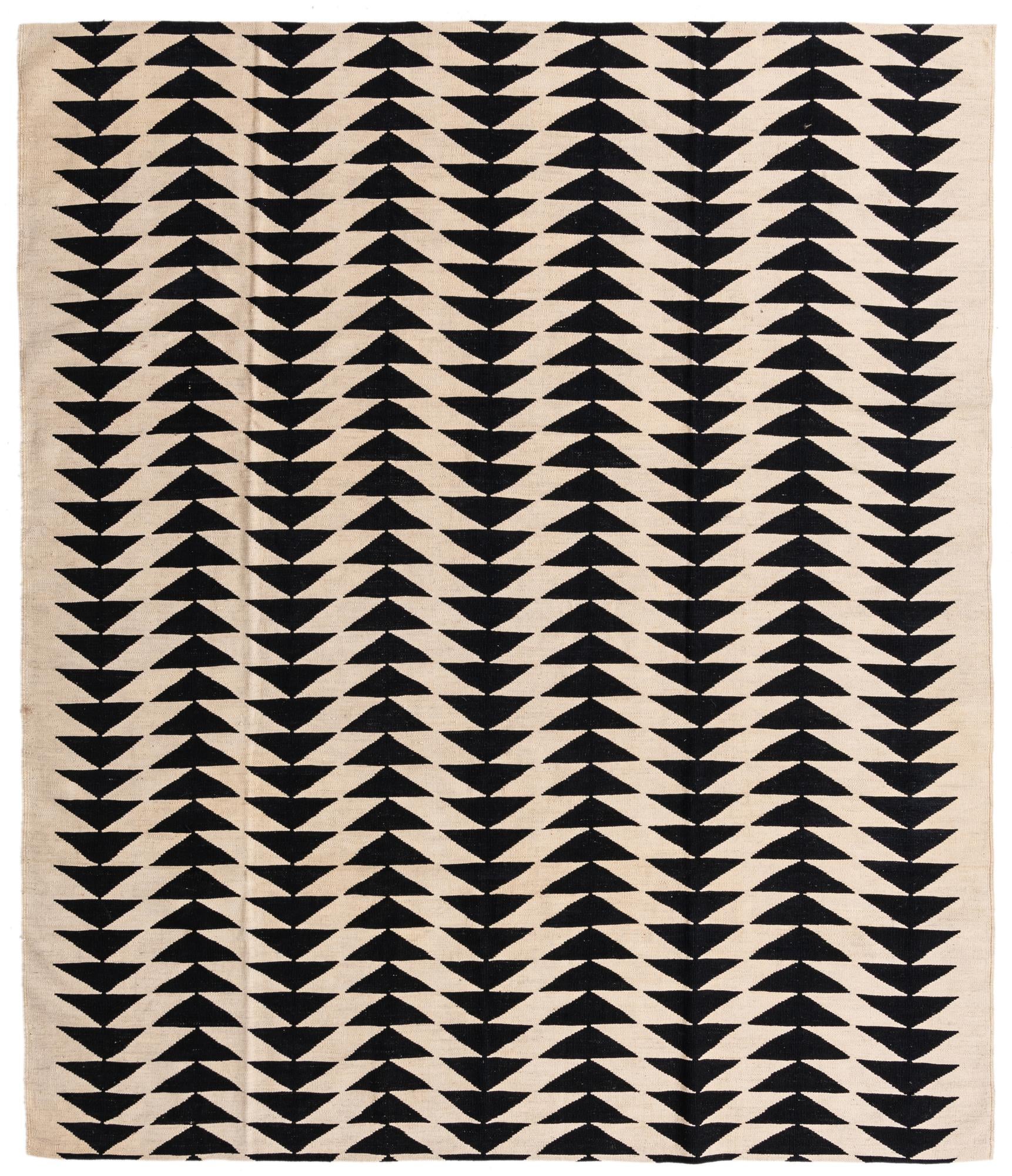 8' 3 x 10' Hand Woven Kilim Modern Wool Rug