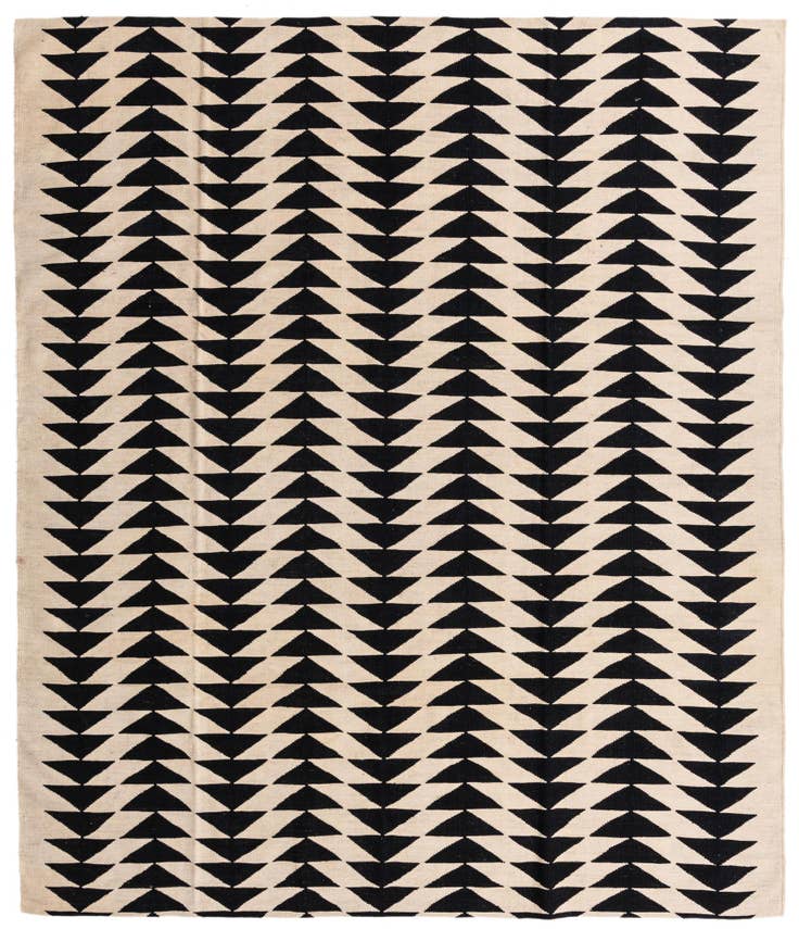 Detail image of 8' 3 x 10' Hand Woven Kilim Modern Wool Rug