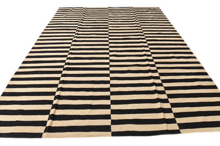 8' 4 x 11' Hand Woven Kilim Modern Wool Rug
