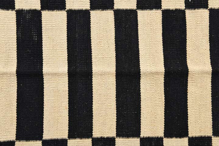 3' 4 x 4' 10 Hand Woven Kilim Modern Wool Rug