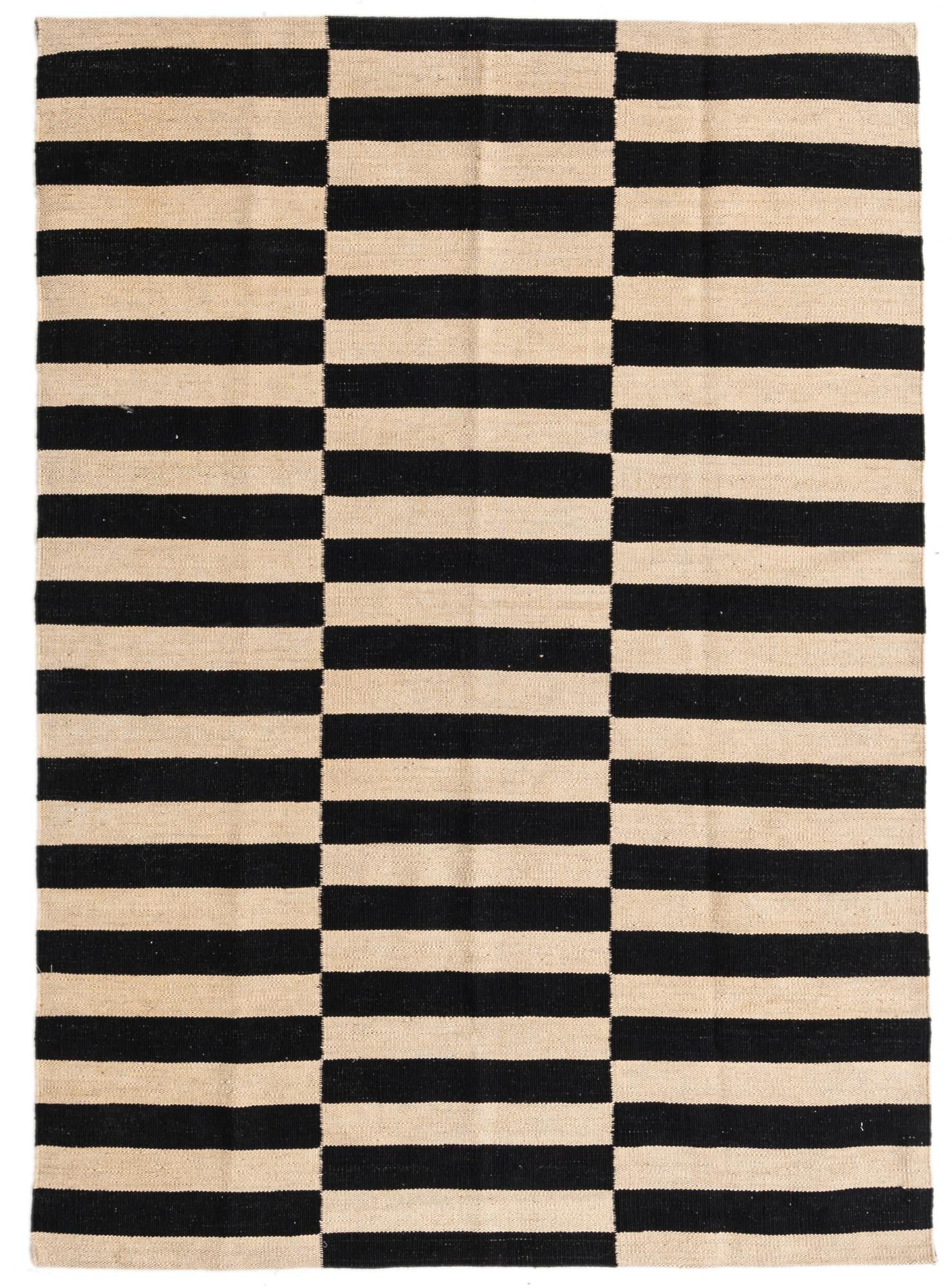 4' 2 x 6' Hand Woven Kilim Modern Wool Rug