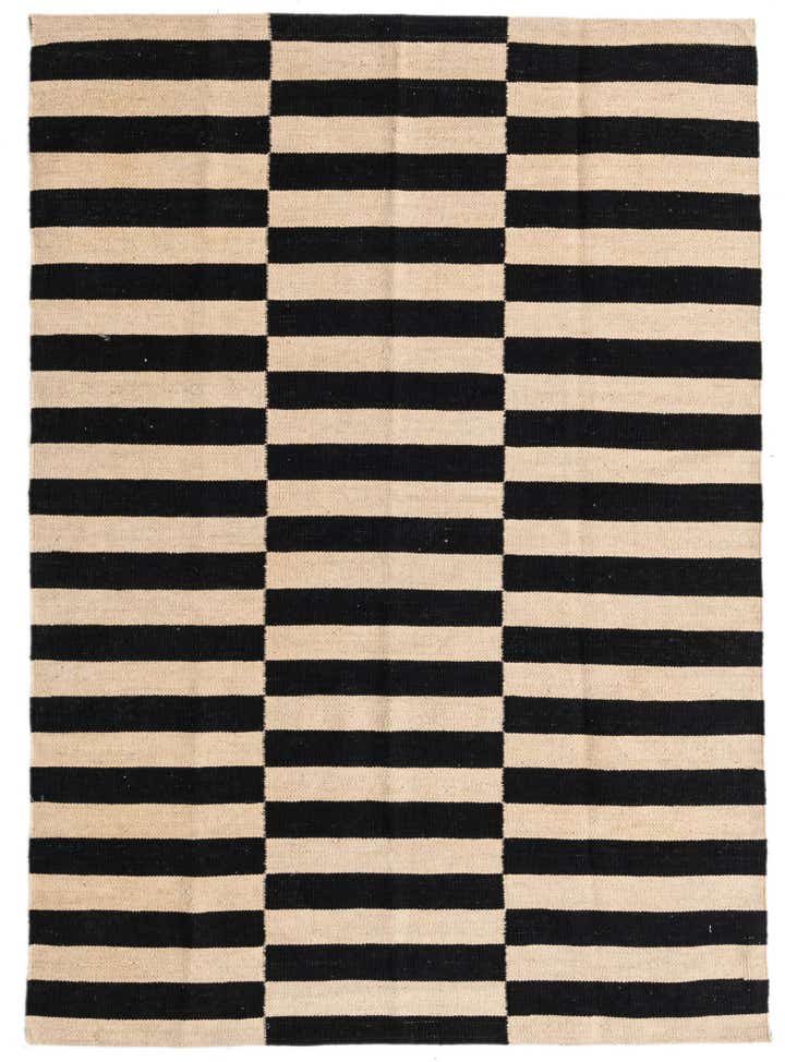 4' 2 x 6' Hand Woven Kilim Modern Wool Rug
