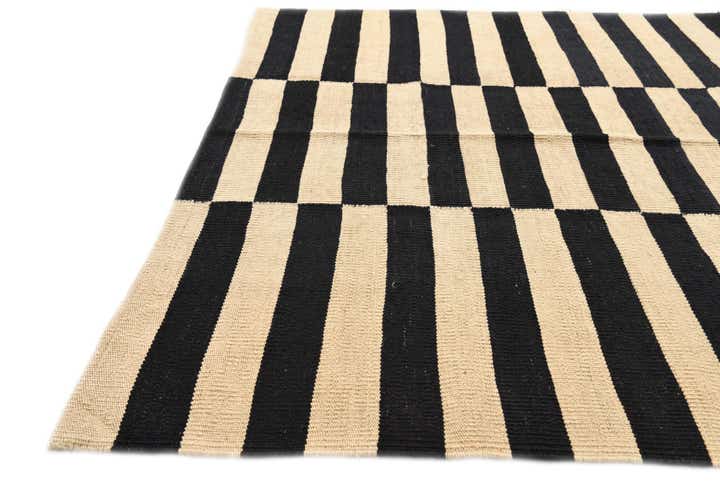 4' 2 x 5' 10 Hand Woven Kilim Modern Wool Rug