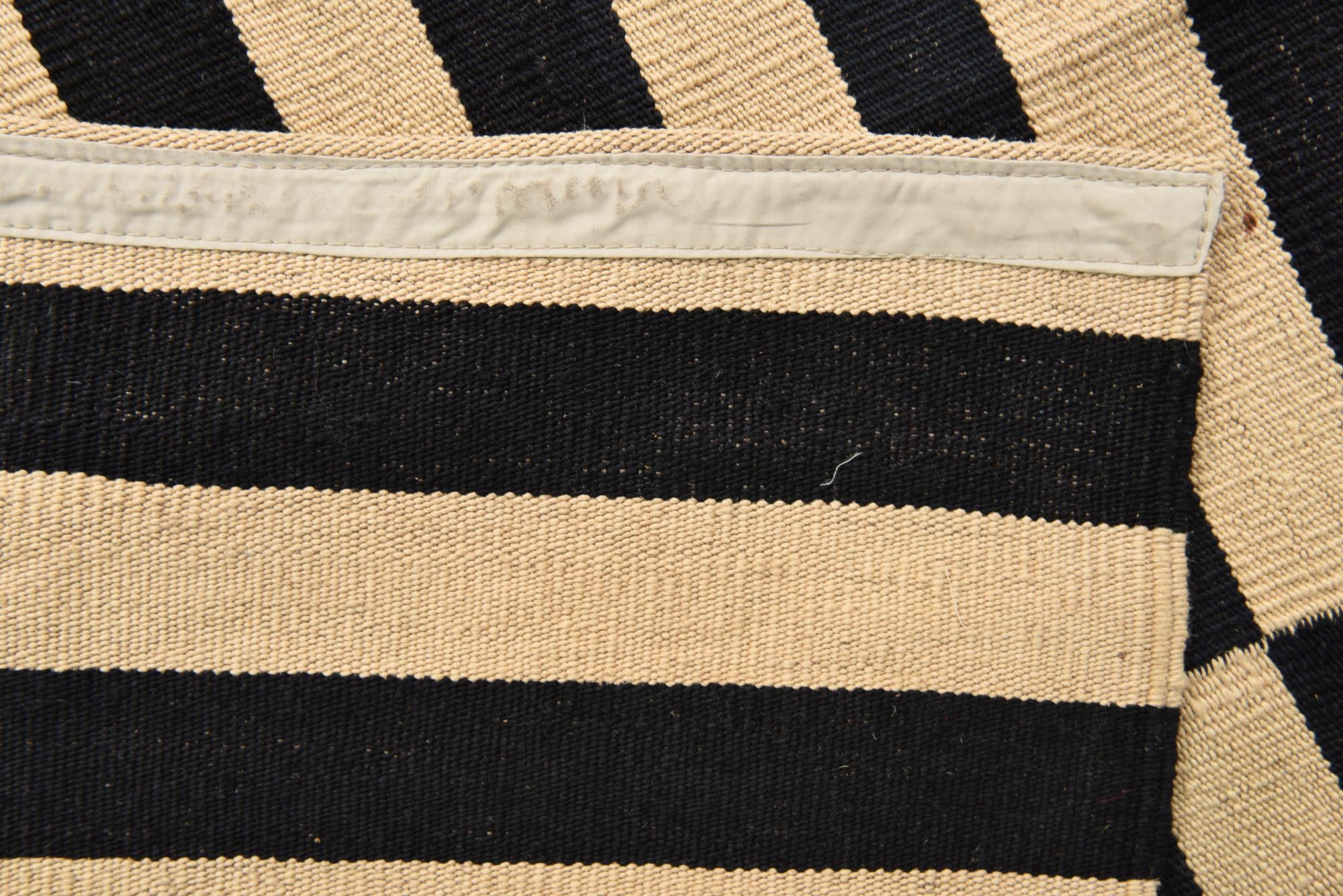 4' 2 x 5' 10 Hand Woven Kilim Modern Wool Rug