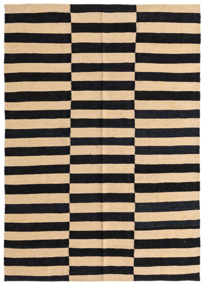 4' 2 x 5' 10 Hand Woven Kilim Modern Wool Rug