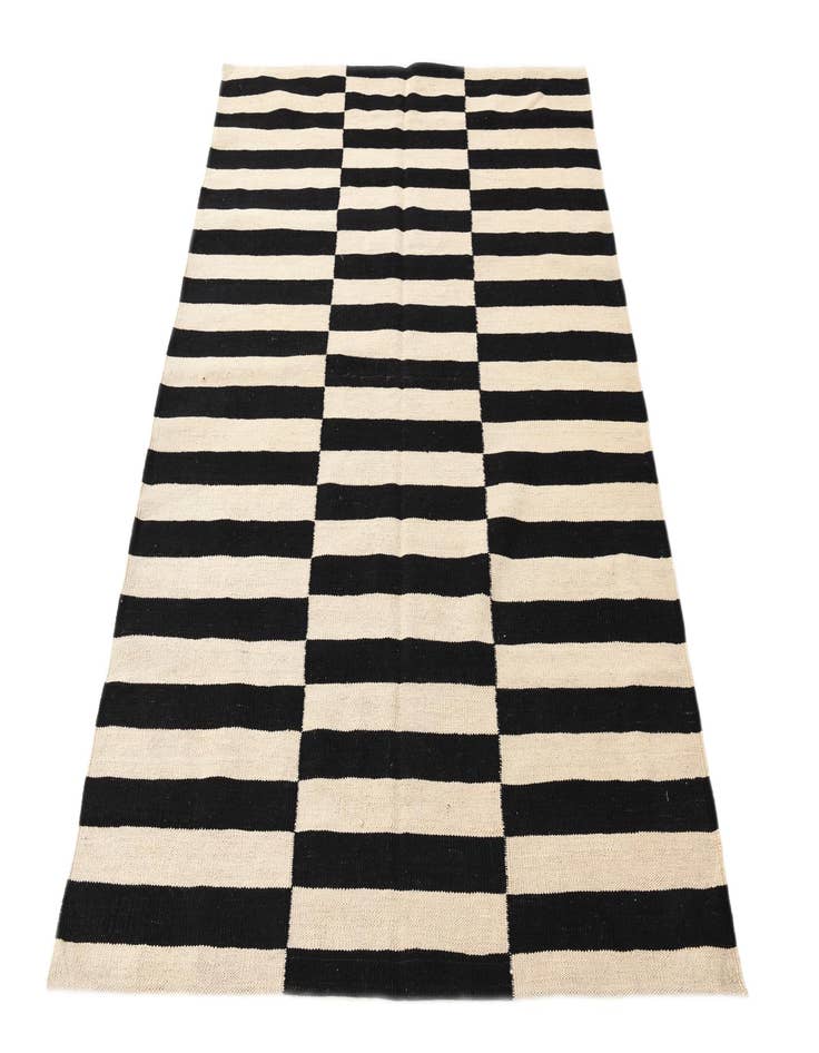 Detail image of 4' 3 x 5' 10 Hand Woven Kilim Modern Wool Rug