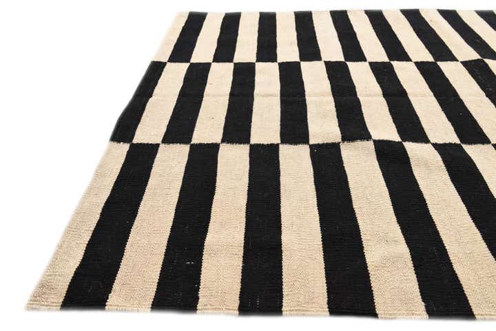 4' 3 x 5' 10 Hand Woven Kilim Modern Wool Rug