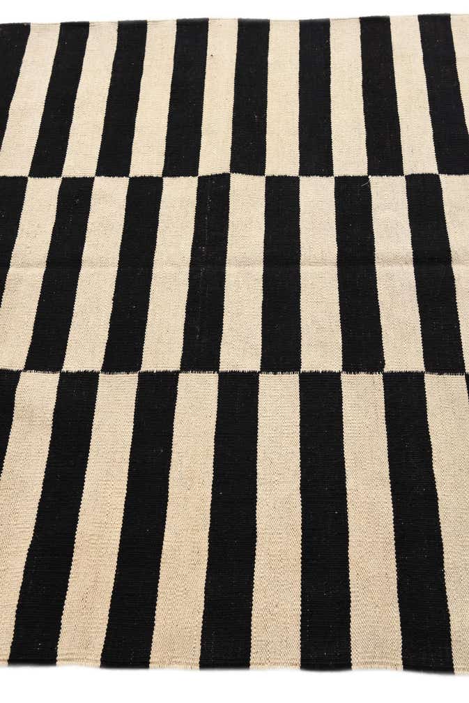 4' 3 x 5' 10 Hand Woven Kilim Modern Wool Rug