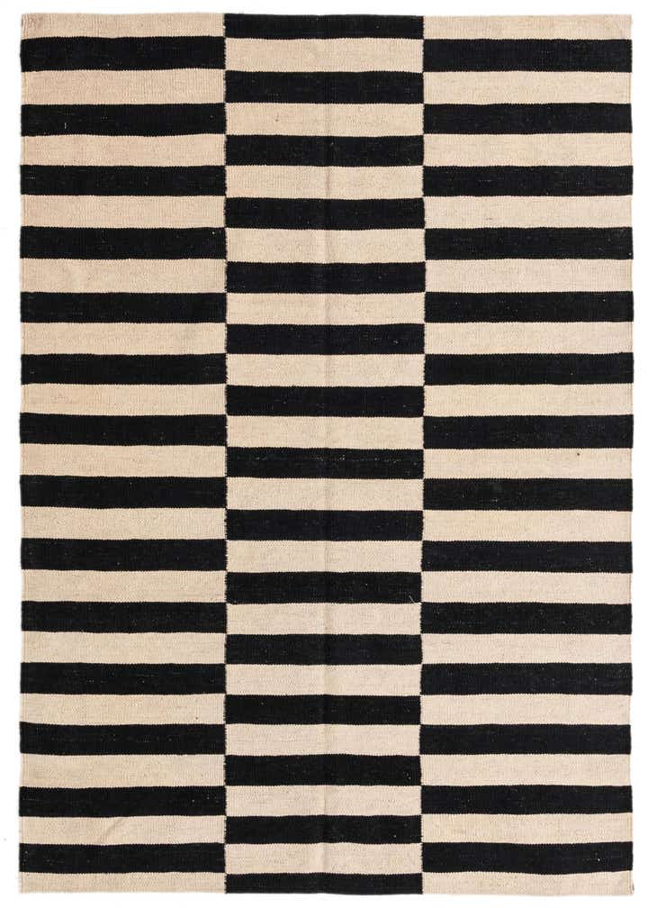 4' 3 x 5' 10 Hand Woven Kilim Modern Wool Rug