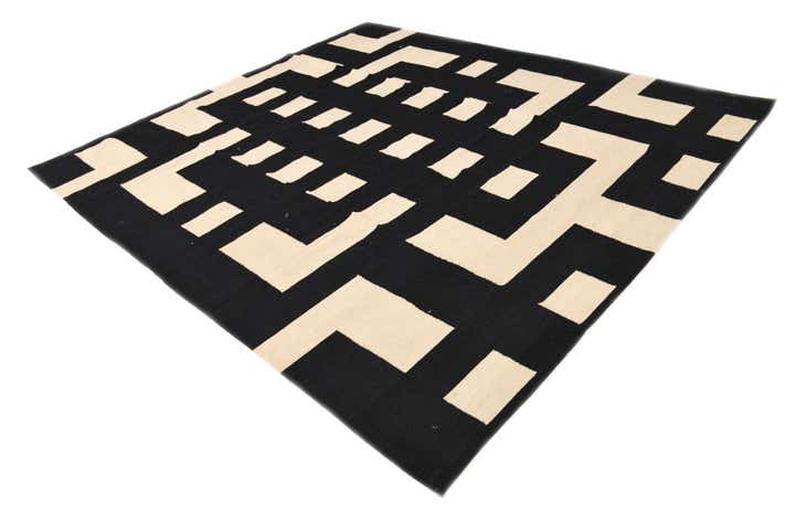 8' 6 x 9' 7 Hand Woven Kilim Modern Wool Rug