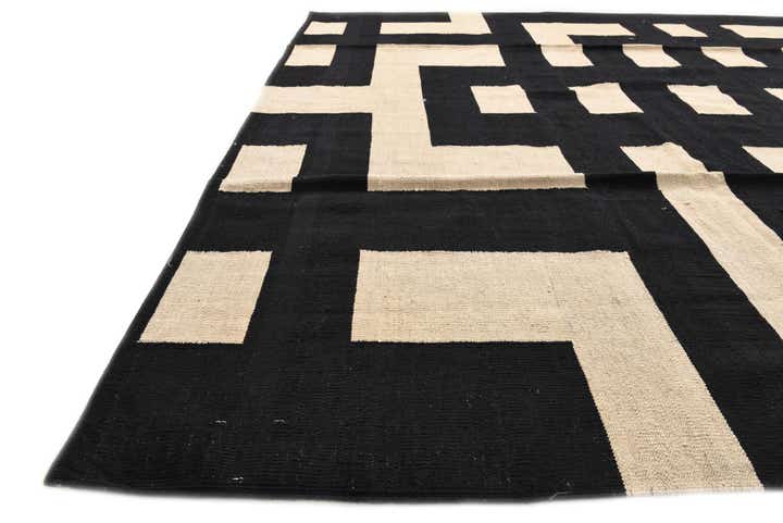 8' 6 x 9' 7 Hand Woven Kilim Modern Wool Rug