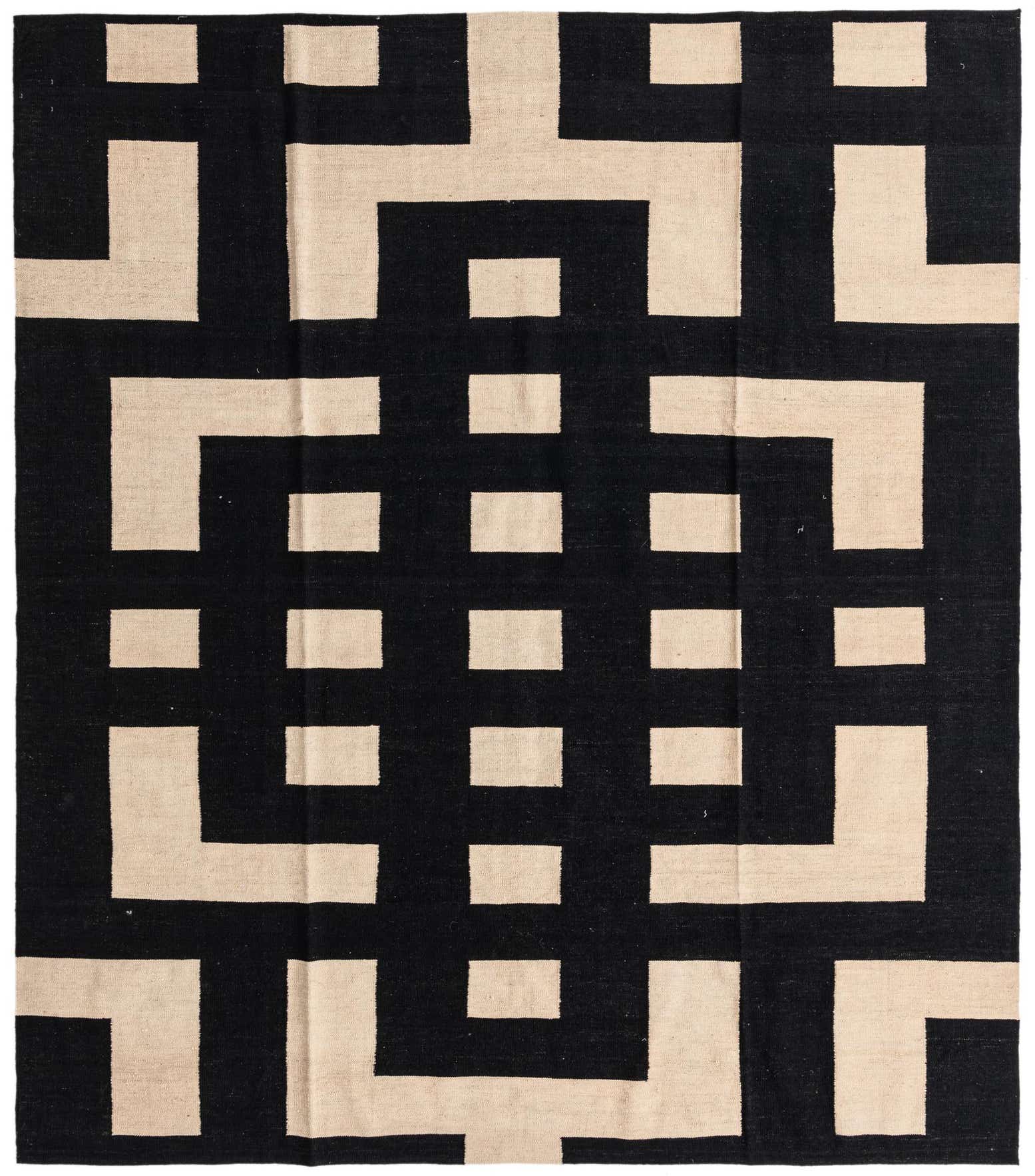 8' 6 x 9' 7 Hand Woven Kilim Modern Wool Rug