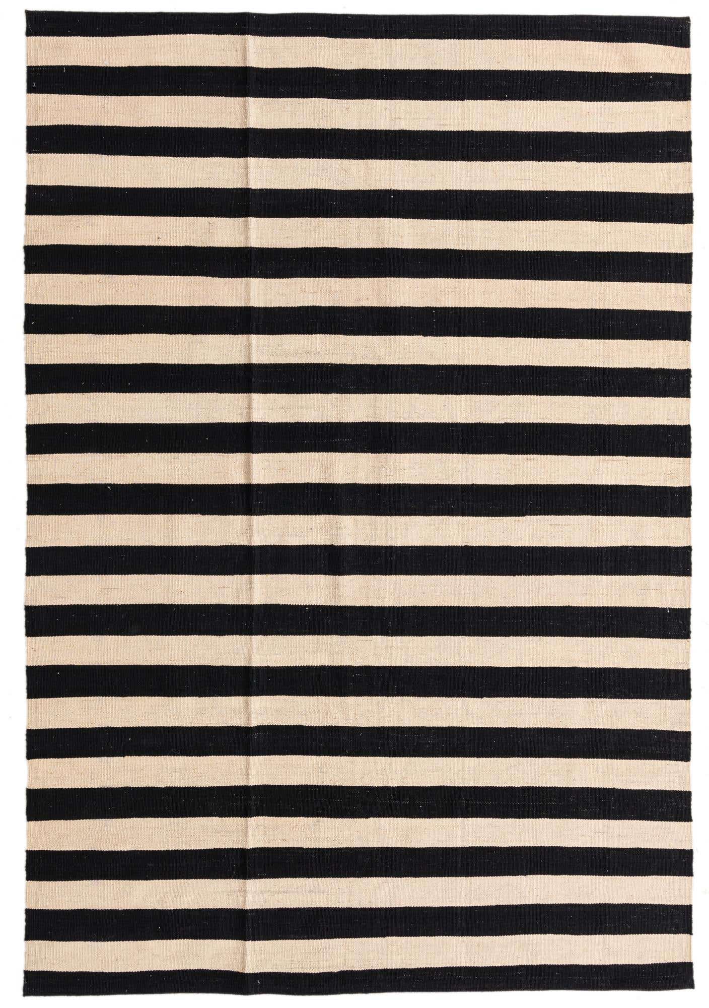 5' 6 x 8' 6 Hand Woven Kilim Modern Wool Rug