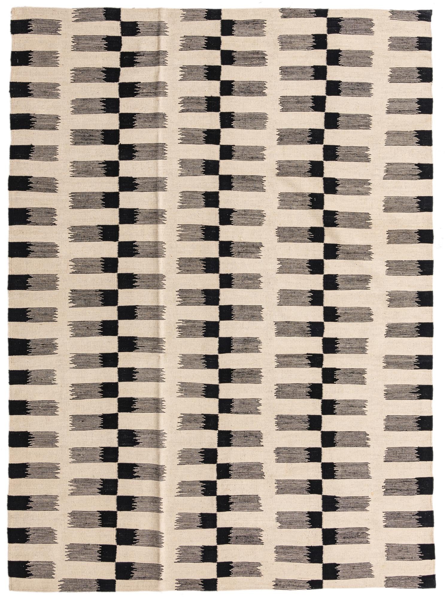 5' 8 x 7' 9 Hand Woven Kilim Modern Wool Rug