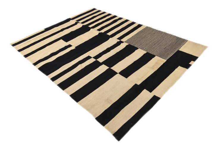 5' 10 x 7' 8 Hand Woven Kilim Modern Wool Rug