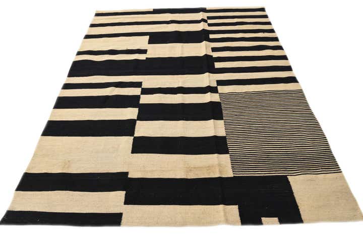5' 10 x 7' 8 Hand Woven Kilim Modern Wool Rug
