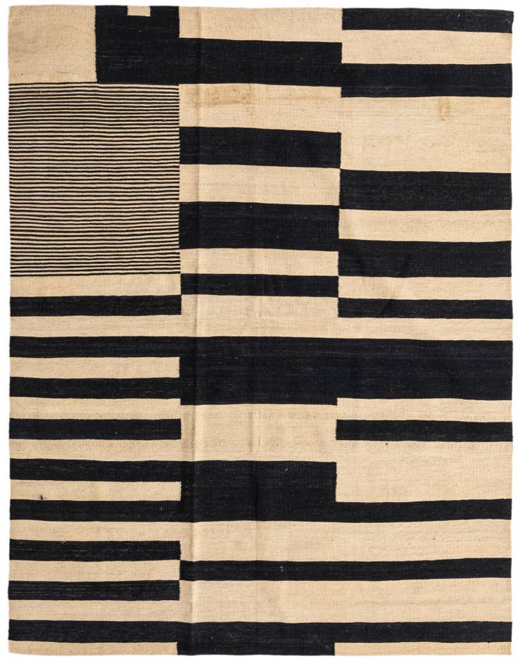 Detail image of 5' 10 x 7' 8 Hand Woven Kilim Modern Wool Rug