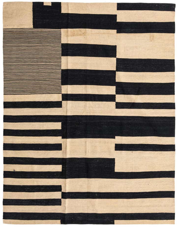 5' 10 x 7' 8 Hand Woven Kilim Modern Wool Rug