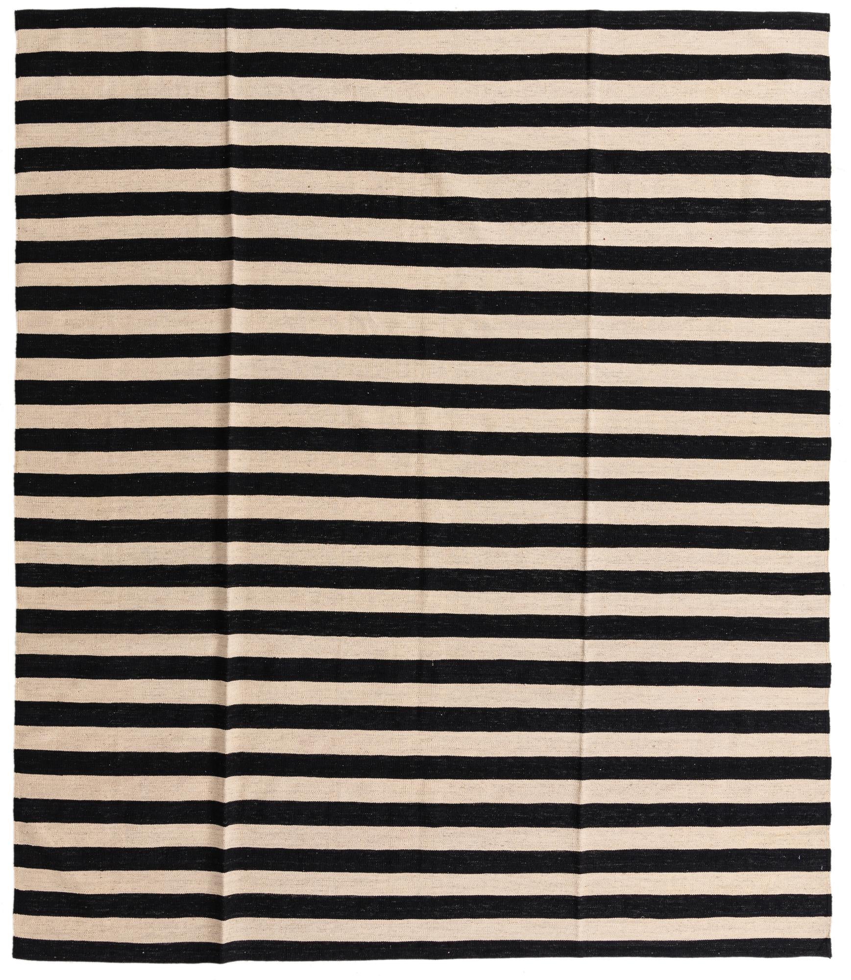 8' 6 x 9' 10 Hand Woven Kilim Modern Wool Rug