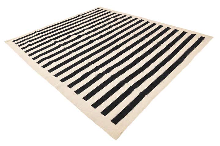 8' 4 x 9' 8 Hand Woven Kilim Modern Wool Rug