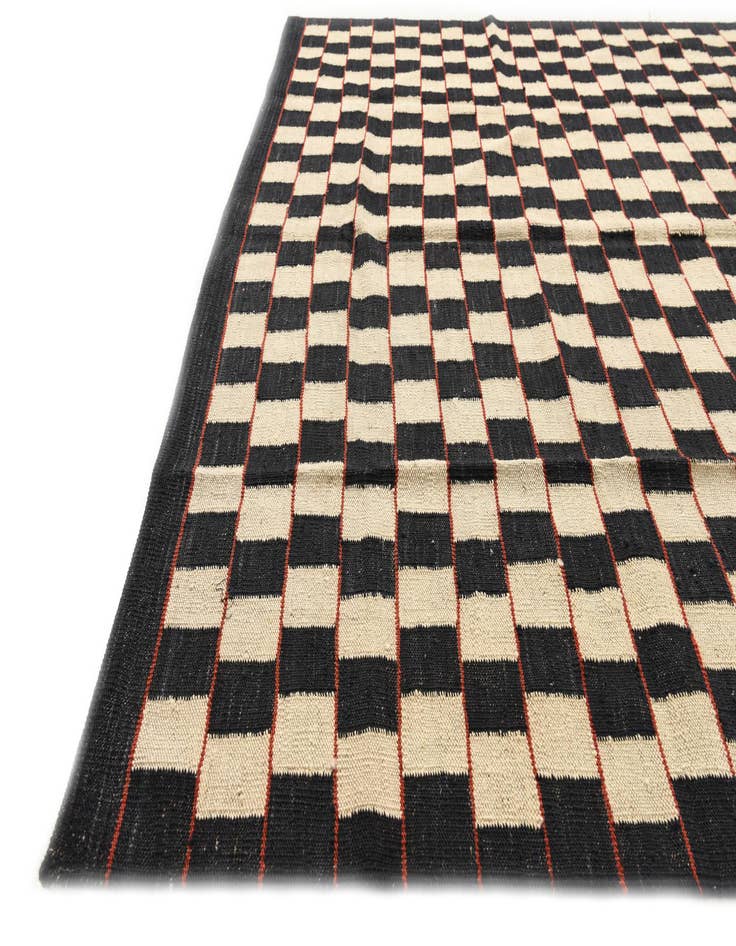 Detail image of 5' 8 x 7' 7 Hand Woven Kilim Modern Wool Rug