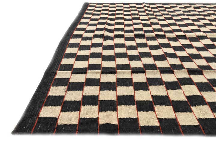 5' 8 x 7' 7 Hand Woven Kilim Modern Wool Rug