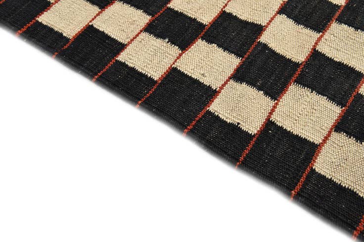 Detail image of 5' 8 x 7' 7 Hand Woven Kilim Modern Wool Rug