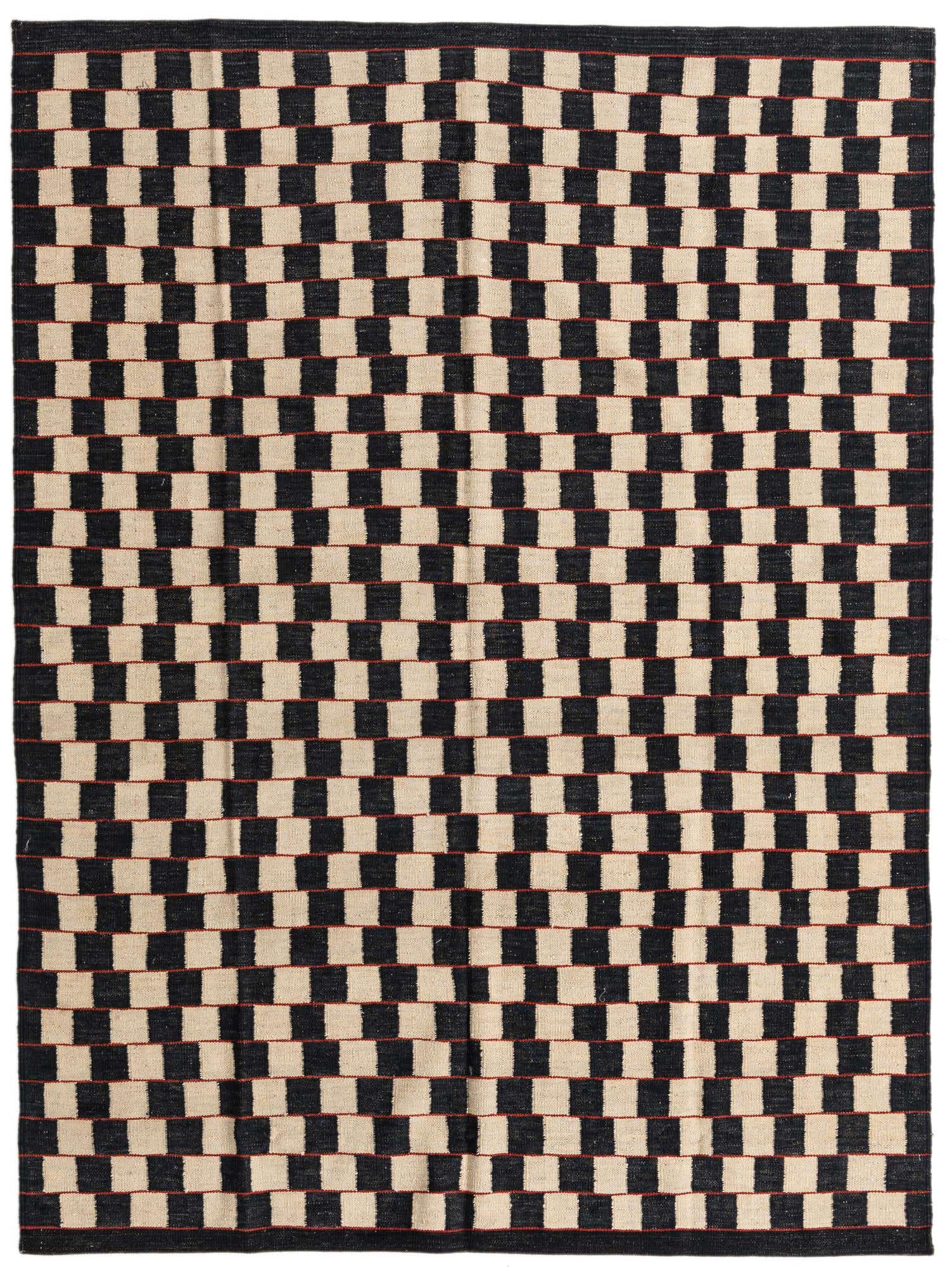 5' 8 x 7' 7 Hand Woven Kilim Modern Wool Rug