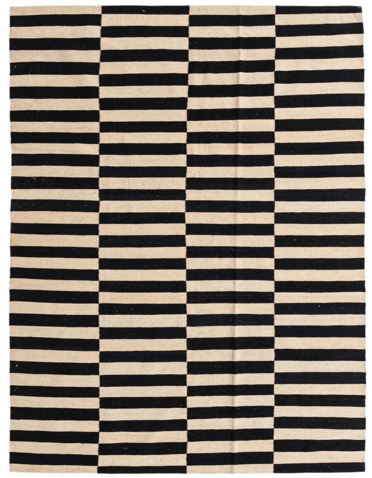 Detail image of 5' 8 x 8' Hand Woven Kilim Modern Wool Rug