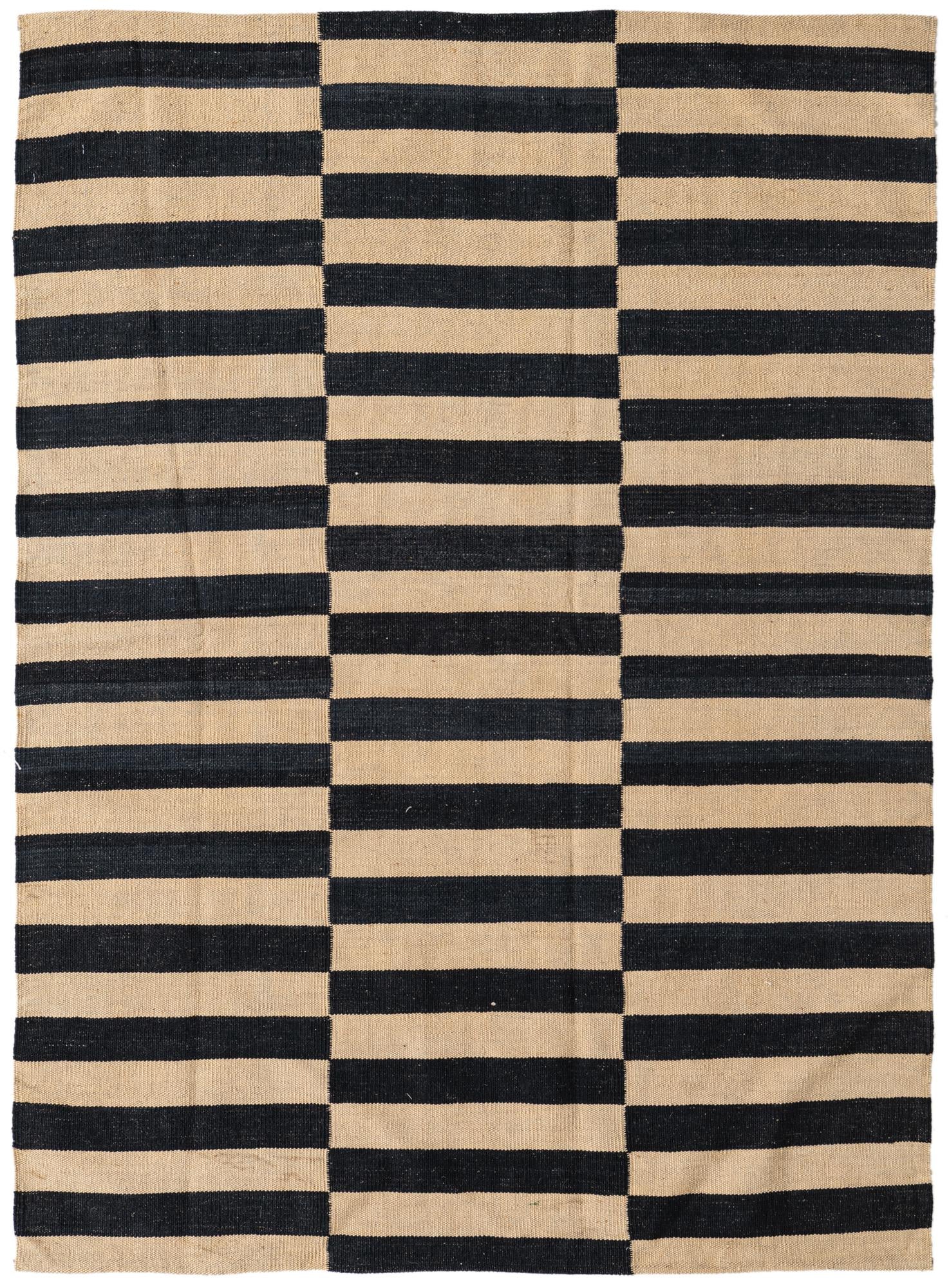 4' 3 x 5' 10 Hand Woven Kilim Modern Wool Rug
