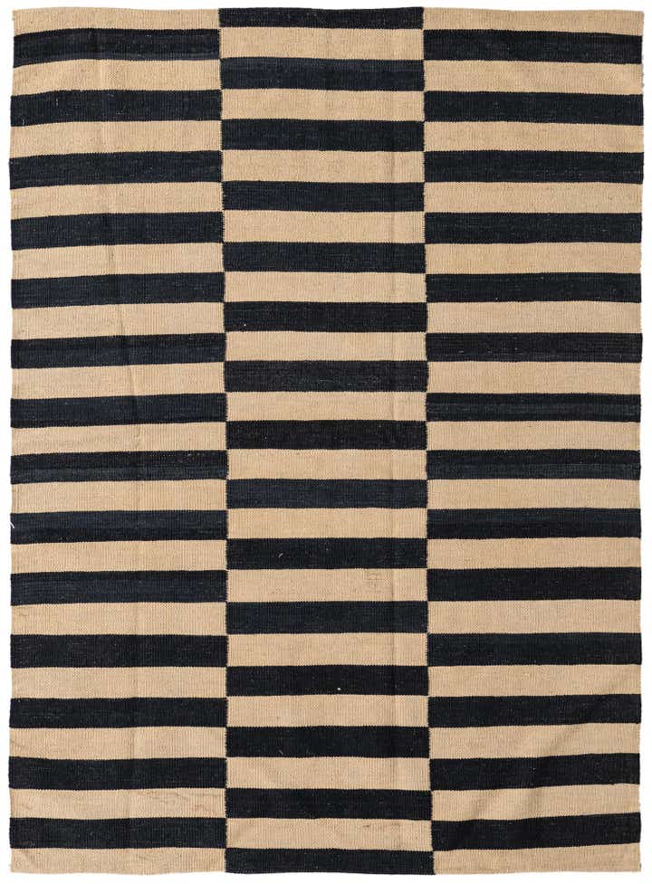 4' 3 x 5' 10 Hand Woven Kilim Modern Wool Rug