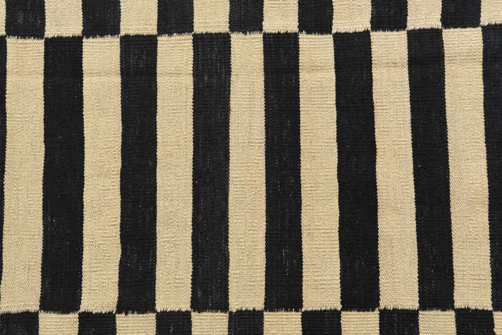 4' 4 x 5' 10 Hand Woven Kilim Modern Wool Rug