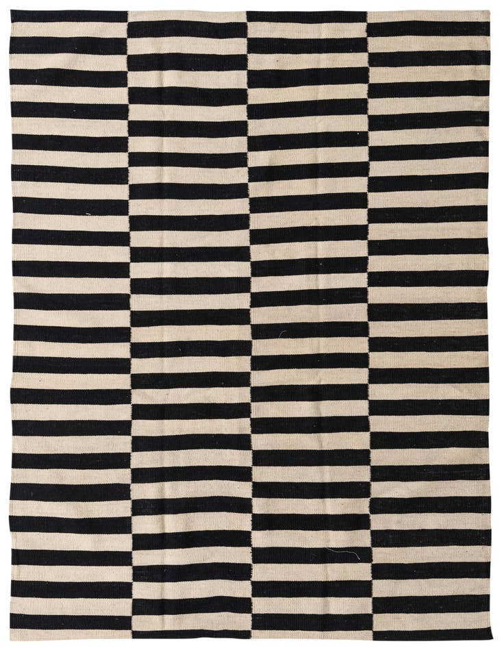 Detail image of 5' 8 x 7' 9 Hand Woven Kilim Modern Wool Rug